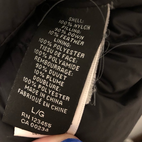 Lord & Taylor Black Down Filled Puffer Vest - Picture 6 of 10